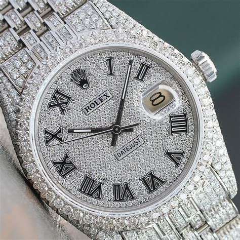full diamond rolex watch price